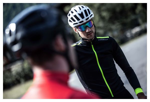 Maillot Manches Longues Velo Rogelli Core Homme Noir Jaune