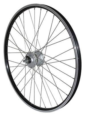 ROUE VTT 26  ER10 AVANT ALU NOIR DOUBLE PAROI MOY SHIMANO DYNAMO DH2N 6 VOLT-2.4W