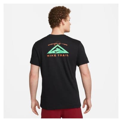 Nike Dri-Fit Trail Print Short Sleeve Jersey Zwart