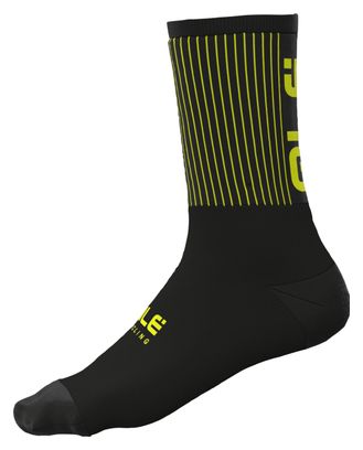 Unisex Wintersocken Alé Fence Schwarz/ Fluo Gelb