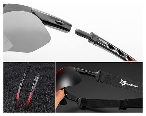 ROCKBROS Lunettes Vélo Photochromiques UV400