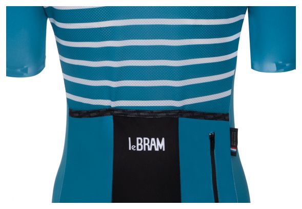Maillot LeBram Ventoux de manga corta para mujer azul zafiro Tailored Fit