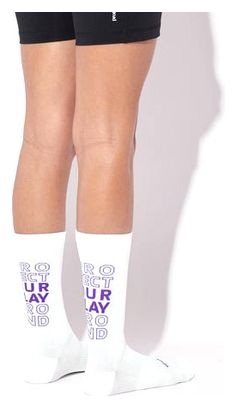 Chaussettes de running Circle Speedy High Blanc