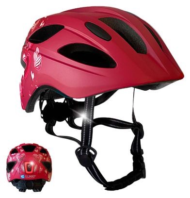 Casque vélo enfant 6-12 ans|Cœur Rouge|Crazy Safety|Certifié EN1078