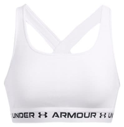 Brassière Under Armour Crossback Mid Blanc Femme