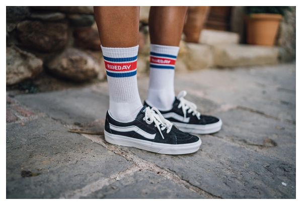 Çois Rideday Retro Crew Sokken Wit