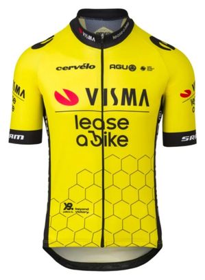 Maillot de cyclisme de l'équipe Wanty pour homme - Jaune - Vêtement de