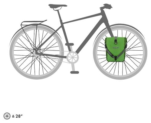 Ortlieb Sport-Roller Plus 25L Par de bolsas para bicicleta Kiwi verde musgo