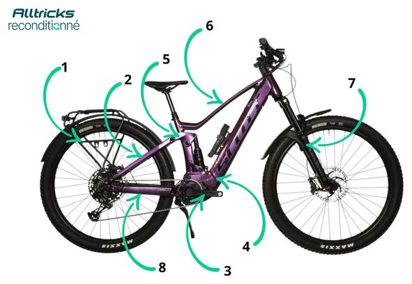 Scott Contessa Strike 910 elektrische fiets met Bosch-motor (625 Wh, 85 Nm), geschikt voor personen van 160/170 cm - Gereviseerd product