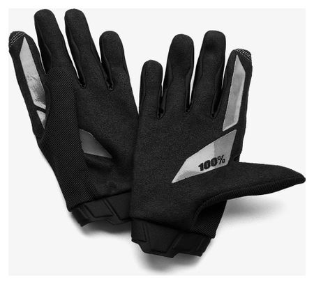 Gants Longs Enfant 100% Ridecamp Noir/Gris