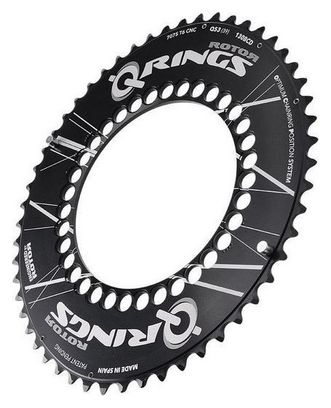 ROTOR Q-Rings Externe Road Kettingring 130mm BCD 5 Gaten Zwart