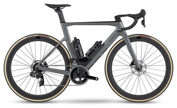 BMC Timemachine Road 01 Three Road Bike Sram Rival eTap AXS 12S 700 mm Grey Black 2023