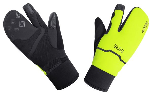 Gants GORE Gore-Tex Infinium Thermo Split Noir/Jaune Fluo