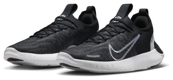 Nike Free Run Fkyknit Next Nature Black White Women's Running Shoes