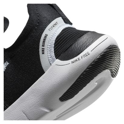 Nike Free Run Fkyknit Next Nature Black White Women's Running Shoes
