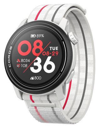 Reloj GPS Coros Pace 3 Correa de nylon blanca