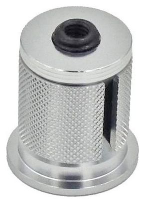 Wolf Tooth Compression Plug with Integrated Spacer Stem Cap 1 1/8'' Silver