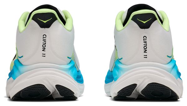 Zapatillas de running Hoka Clifton 11 blancas/azules para hombre