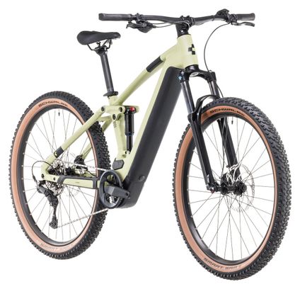 Cube Stereo Hybrid 120 One 625 Elektrische Volledig Geveerde MTB Shimano Cues 10S 625 Wh 29'' Olijfgroen 2024