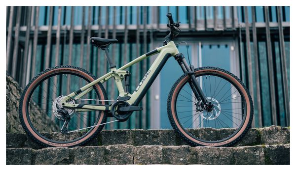 VTT Électrique Tout-Suspendu Cube Stereo Hybrid 120 One 625 Shimano Cues 10V 625 Wh 29'' Vert Olive 2024