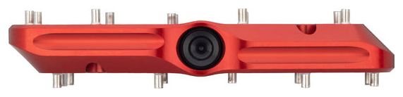 Paire de Pédales Plates Wolf Tooth Waveform Large Rouge