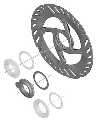 Rotore del freno a disco Shimano RT-CL800 Ice Technologies Freeza Center Lock (dentatura interna con magnete per sensore di velocità E-Bike)