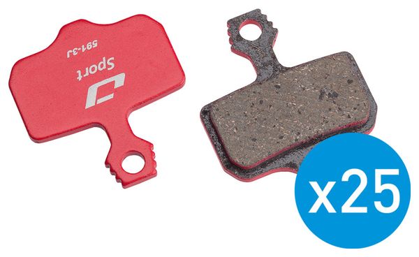 Jagwire Bulk Box Scheibenbremsbeläge für Avid DB / Elixir / XX / Sram DB Level (x25)