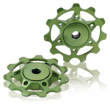 XLC PU-A02 pulleys from 8 to 11V Green