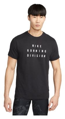 Nike Dri-Fit Run Division Short Sleeve Shirt Black
