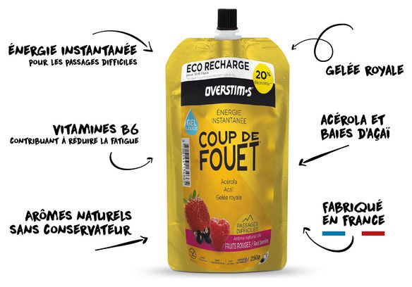 Eco Navulling Overstims Booster Gel Rood Fruit 250g
