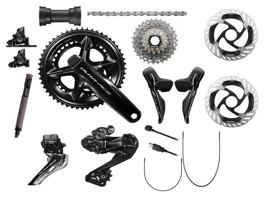 Shimano Dura-Ace Di2 R9270P (Powermeter) 2x12S I 52-36T I 11-30T | PF86.5 (With electrical connection)