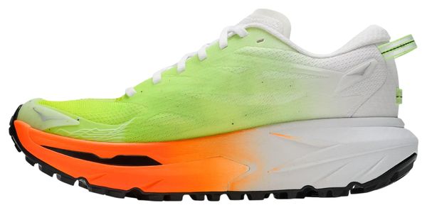 Zapatillas de trail Hoka Mafate 5 blancas/naranjas para hombre