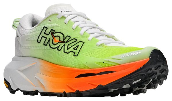 Zapatillas de trail Hoka Mafate 5 blancas/naranjas para hombre