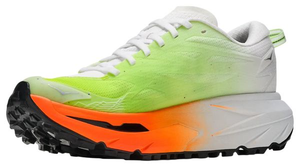 Zapatillas de trail Hoka Mafate 5 blancas/naranjas para hombre