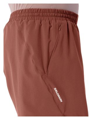 Pantalones cortos Salomon SHKout Core 5in marrones para hombre