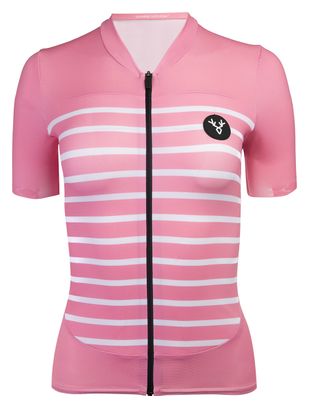LeBram Ventoux Salmon Women's Short Sleeve Jersey Adjusted Cut
