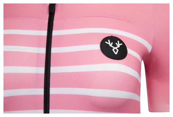 LeBram Ventoux Salmon Women's Short Sleeve Jersey Adjusted Cut