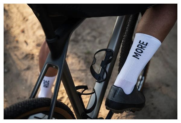 Çois 'Talk Less Ride More' White Socks