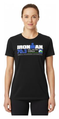 Dames Ironman 70.3 Zell Am See Zwart Korte Mouw T-Shirt