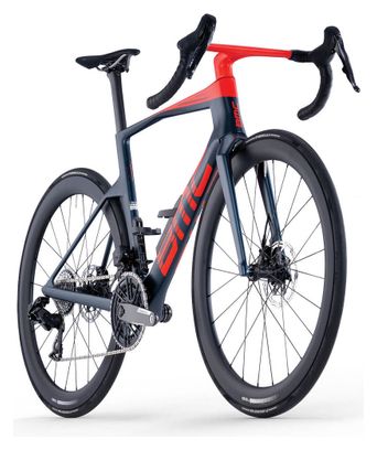Vélo de Route BMC Teammachine R 01 Three Sram Force AXS 12V 700mm Bleu/Rouge 2026