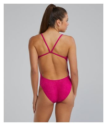 Maillot de bain Tyr Durafast Elite Cutoutfit Lapped Rose Femme