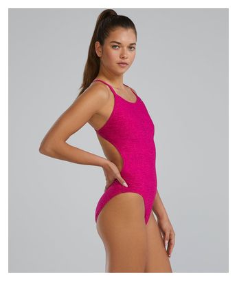 Maillot de bain Tyr Durafast Elite Cutoutfit Lapped Rose Femme
