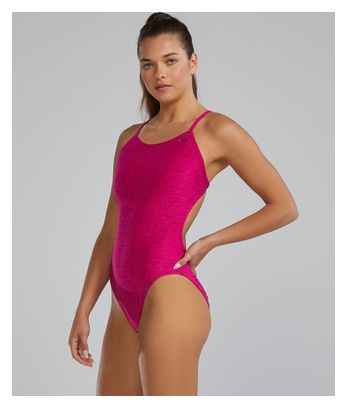 Maillot de bain Tyr Durafast Elite Cutoutfit Lapped Rose Femme