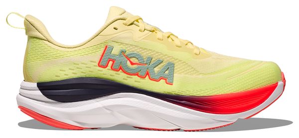 Zapatillas de running Hoka Skyflow amarillas/rojas para mujer
