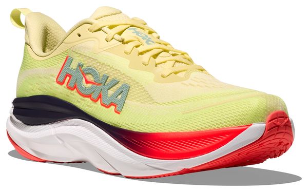 Zapatillas de running Hoka Skyflow amarillas/rojas para mujer