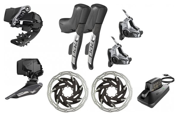 Grupo Sram Red etap AXS Disco Hidráulico 6 Agujeros 2x12V