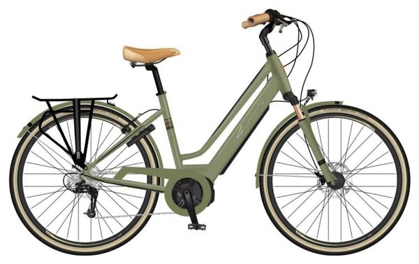 Granville E-Smooth 20 Elektrische Stadsfiets Shimano Altus 7V 400 Wh 700 mm Olijfgroen 2022