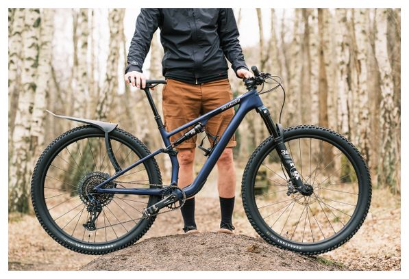 Hinterrad-Kotflügel Ass Savers Win Wing MTB Stealth Schwarz
