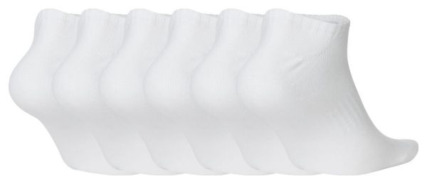Nike Everyday Leichte No-Show-Socken (x6) Weiß Unisex