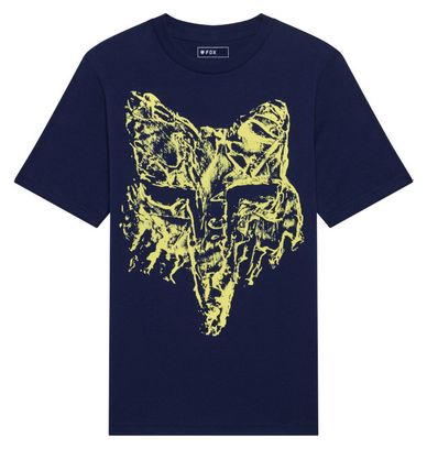 Maglietta Fox con stampa HD blu per bambino